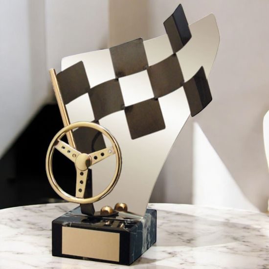 Guadarrama Motorsports Wheel Handmade Metal Trophy