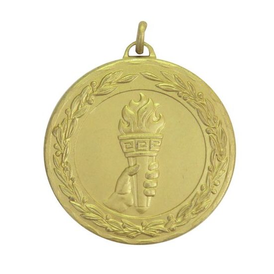 Laurel Victory Torch Achievement Gold Medal