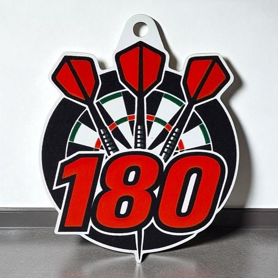 Aurum Darts 180 Stainless Steel Medal