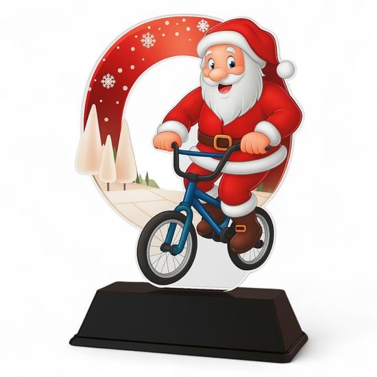 Santa BMX Christmas Trophy
