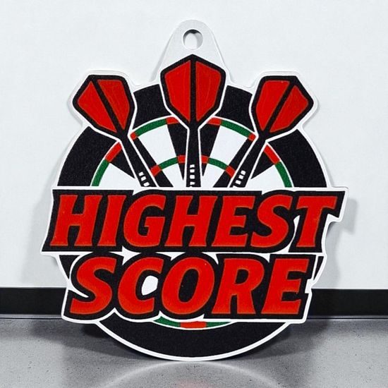 Aurum Darts Highest Score Stainless Steel Medal