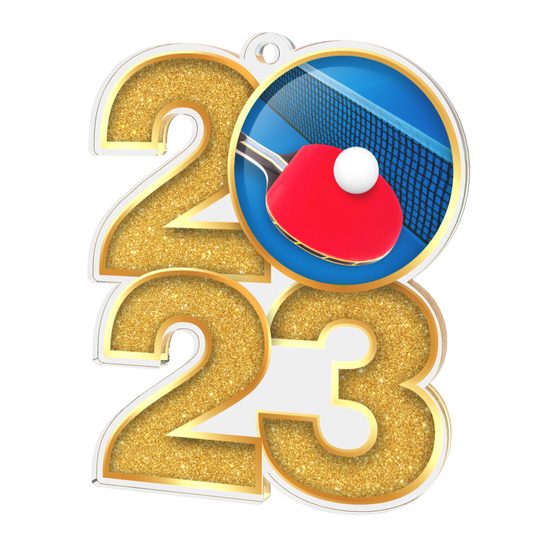 Table Tennis 2023 Acrylic Medal