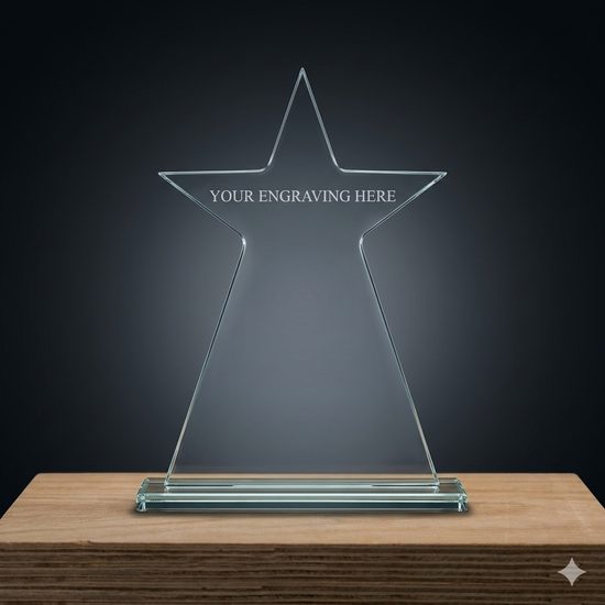 Radiance Jade Value Glass Star Award Printed Full Colour