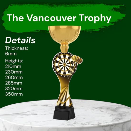 Vancouver Classic Darts Gold Cup Trophy