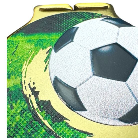 Vulcan Football Gold Texture Print Medal