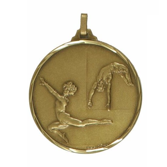 Diamond Edged Female Gymnastics Floor Bronze Medal