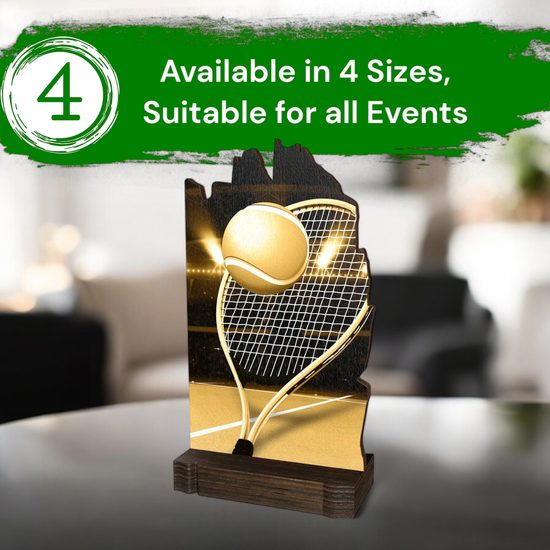 Shard Classic Tennis Eco Friendly Wooden Trophy