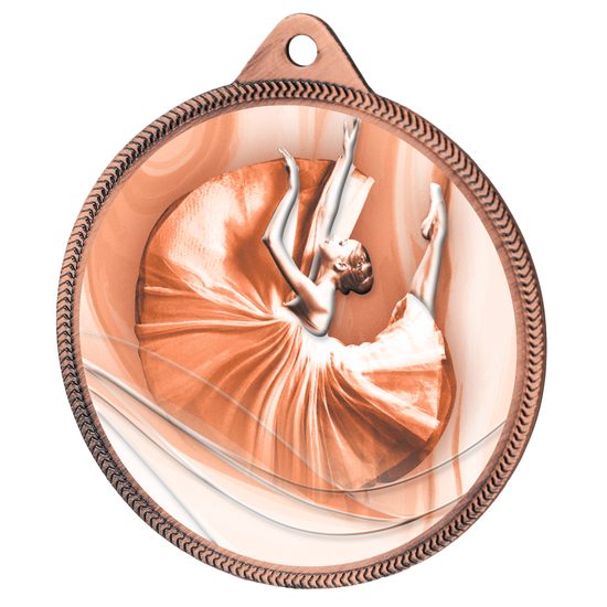 Ballet Classic Texture 3D Print Bronze Medal