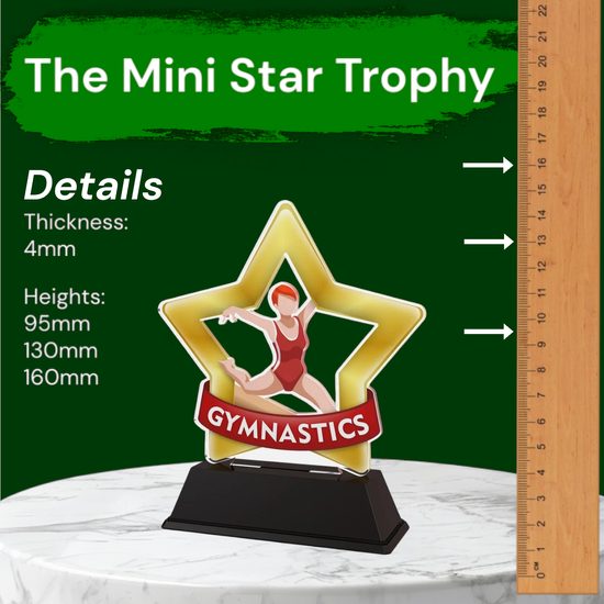 Mini Star Female Gymnastics Trophy