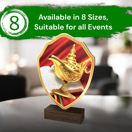 Arden Knowledge Real Wood Shield Trophy