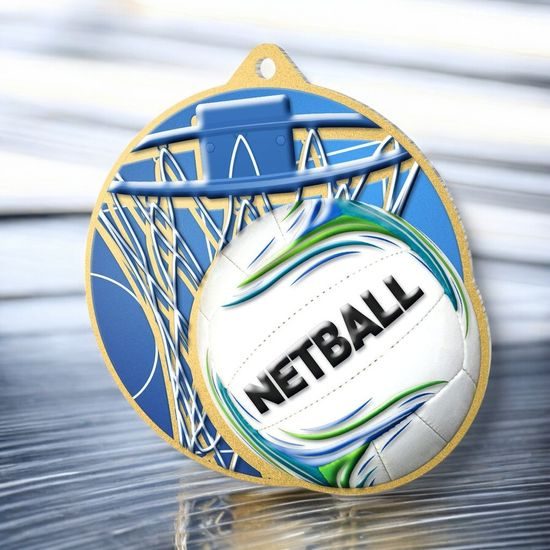 Aurum Netball Stainless Steel Medal