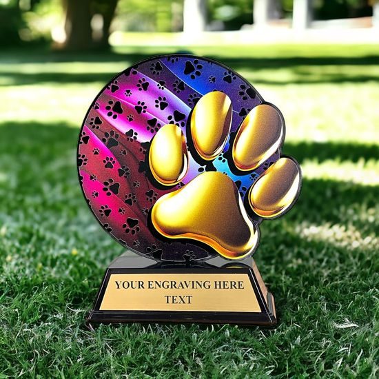 Roswell Dog Paw Trophy