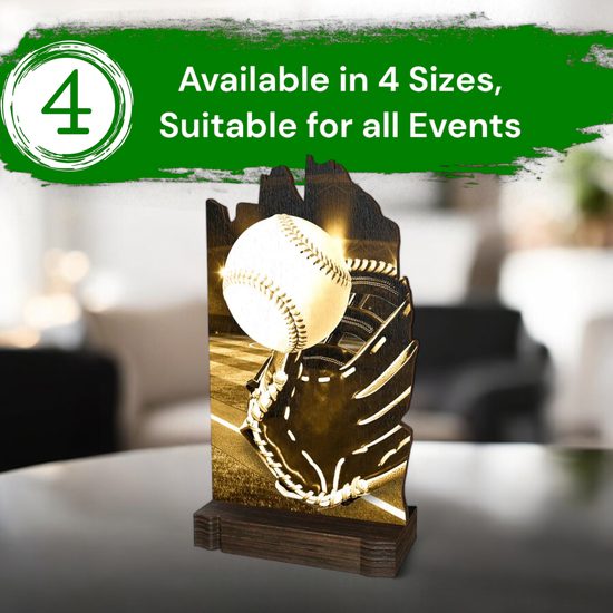 Shard Classic Baseball Eco Friendly Wooden Trophy