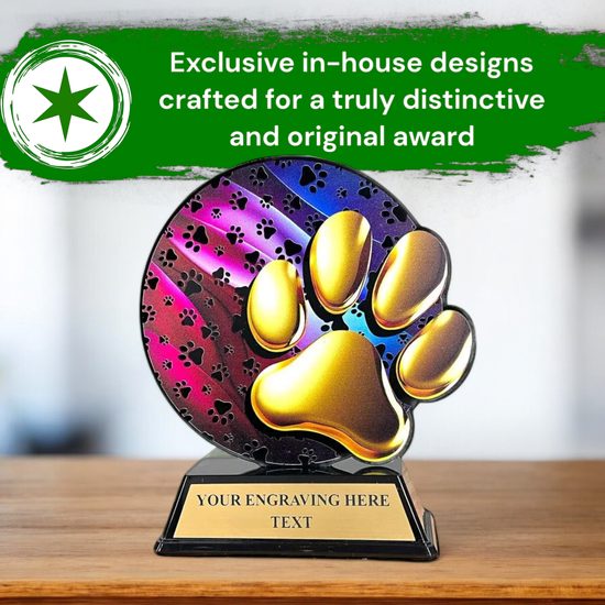 Roswell Dog Paw Trophy