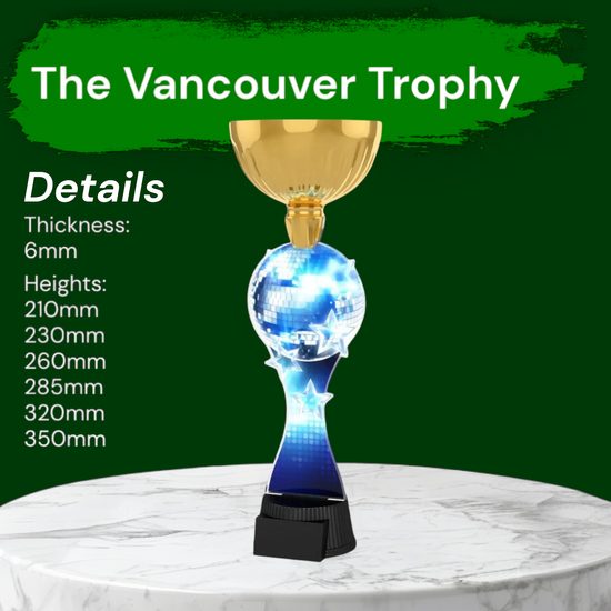 Vancouver Disco Ball Gold Cup Trophy