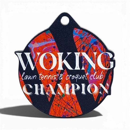 Custom Laser Cut Metal Club Medal