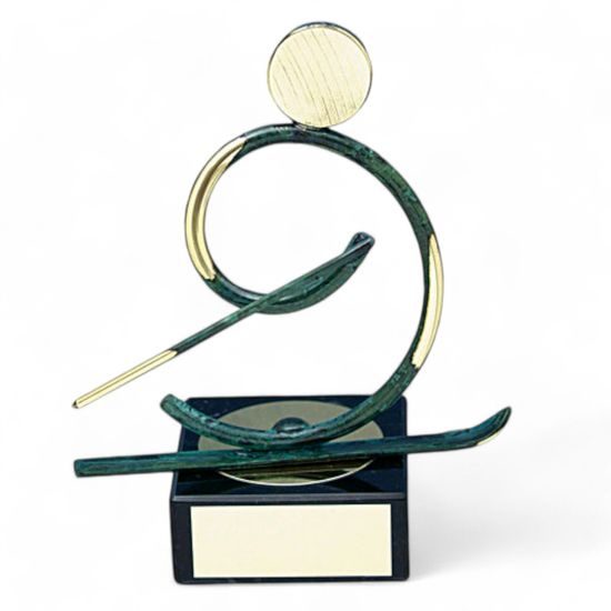 Bilbao Skiing Handmade Metal Trophy