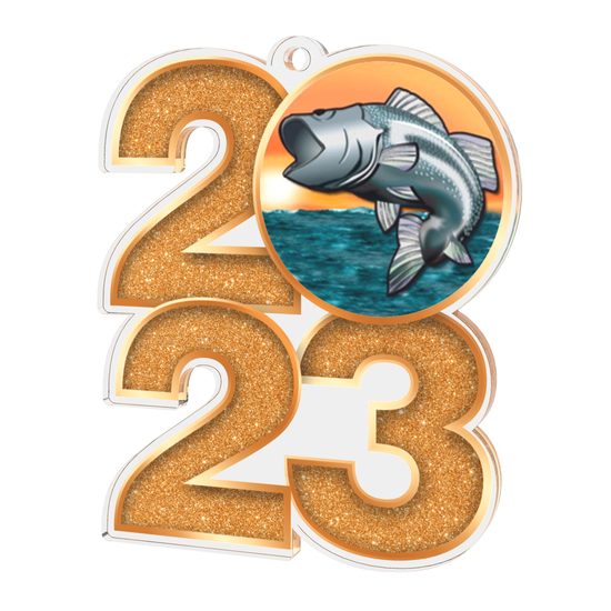Fishing 2023 Acrylic Medal