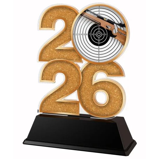 Rifle Shooting Year Trophy – Sports Award with Year Selection