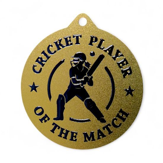 Quantum Women's Cricket Player of the Match Stainless Steel Medal