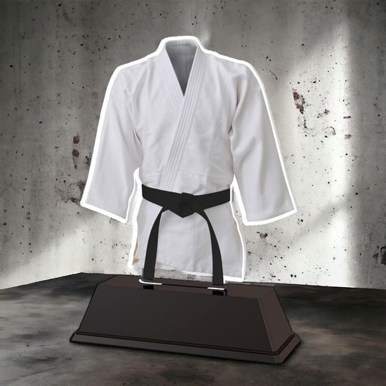 9 Belt Colour Martial Arts Kimono Trophy