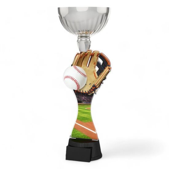 Montreal Baseball and Glove Silver Cup Trophy