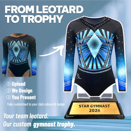 Replica Gymnastics Leotard Custom Acrylic Award