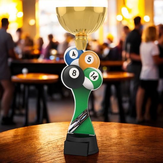 Vancouver Pool Balls Gold Cup Trophy
