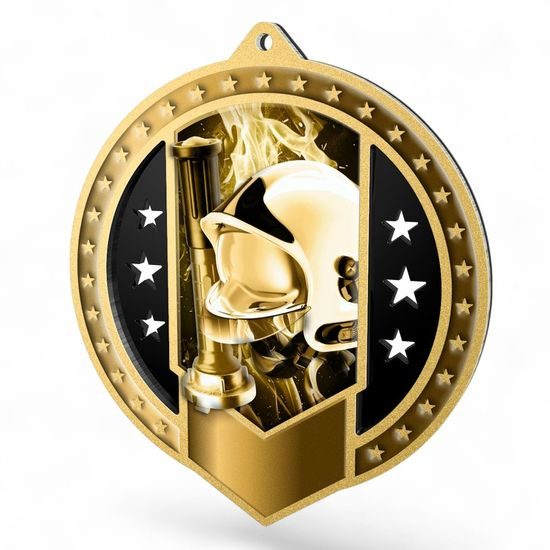 Sentinel Classic Firefighters Stainless Steel Medal