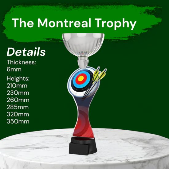 Montreal Archery Target Silver Cup Trophy