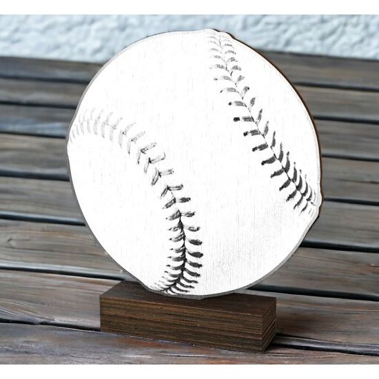 Sierra Classic Baseball Real Wood Trophy