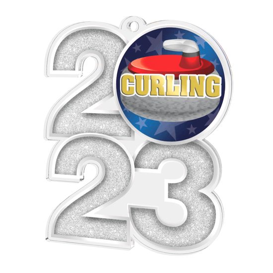 Curling 2023 Acrylic Medal