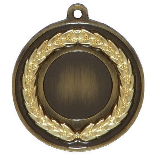 Gilt Laurel Logo Insert Bronze Medal