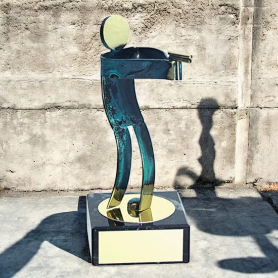 Toledo Pistol Shooting Handmade Metal Trophy