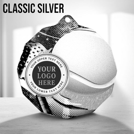 Dodeca Padel Tennis Stainless Steel Logo Insert Medal