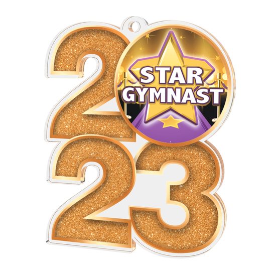 Star Gymnastics 2023 Acrylic Medal