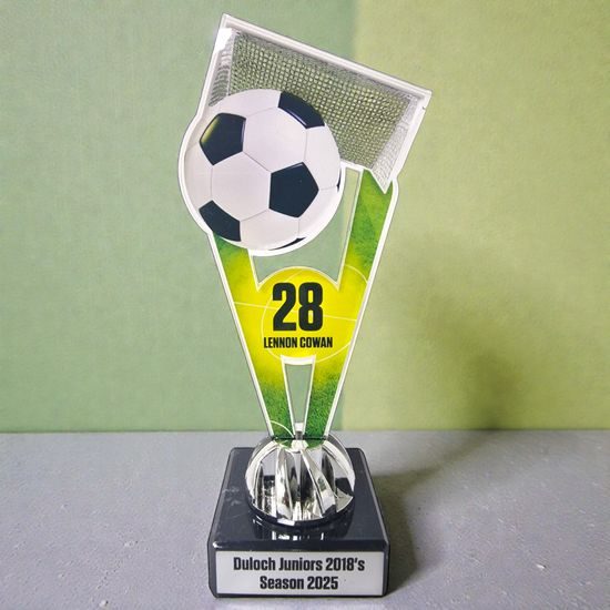 Football Custom Name & Number Acrylic Squad Trophy