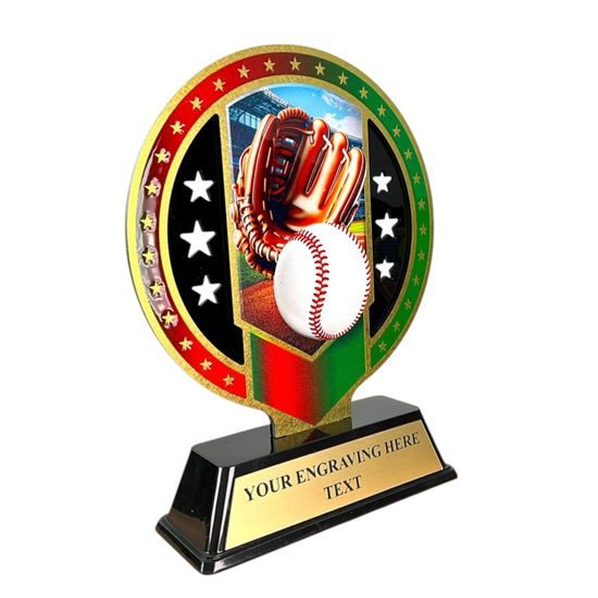 Sentinel Stainless Steel Baseball Trophy