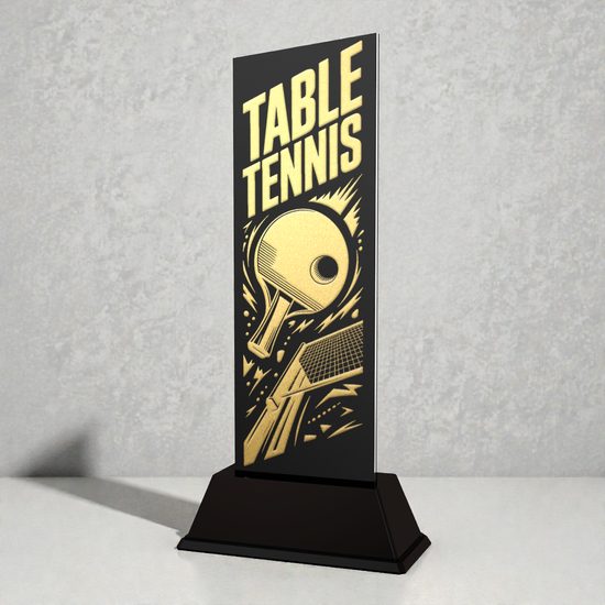 Shadowline Table Tennis Trophy – Stainless Steel Award