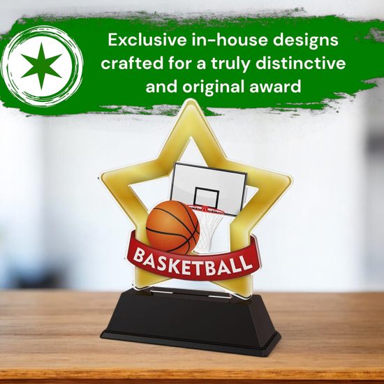 Mini Star Basketball Trophy