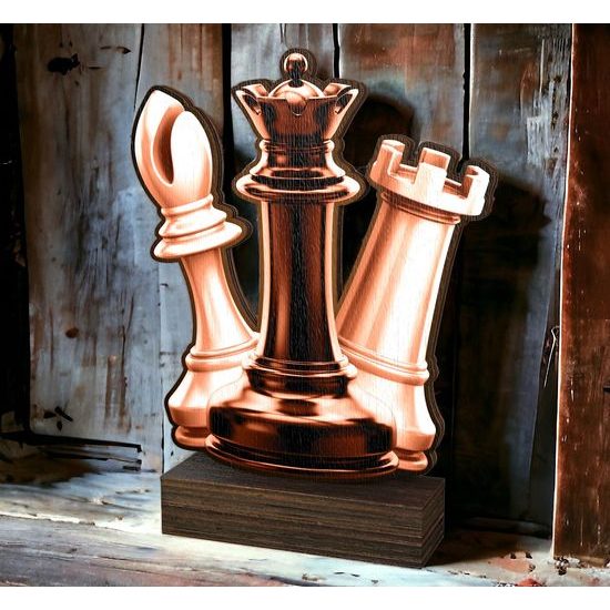 Sierra Classic Chess Real Wood Trophy