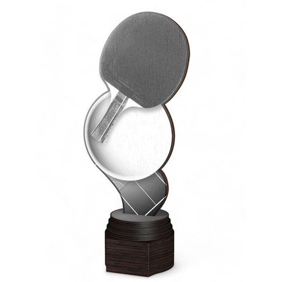 Frontier Classic Real Wood Table Tennis Trophy