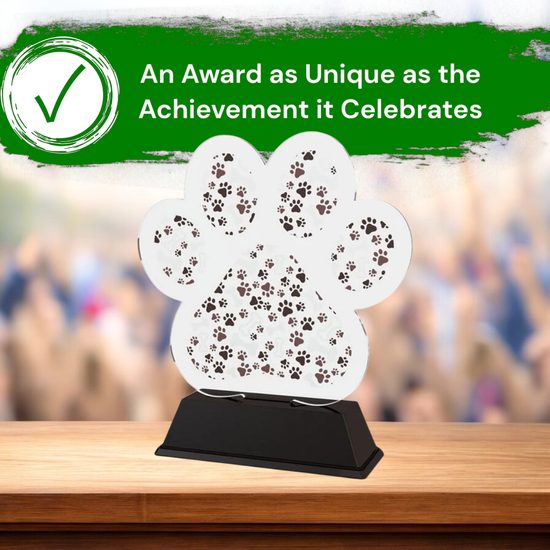 Ostrava Dog Paw Prints Trophy