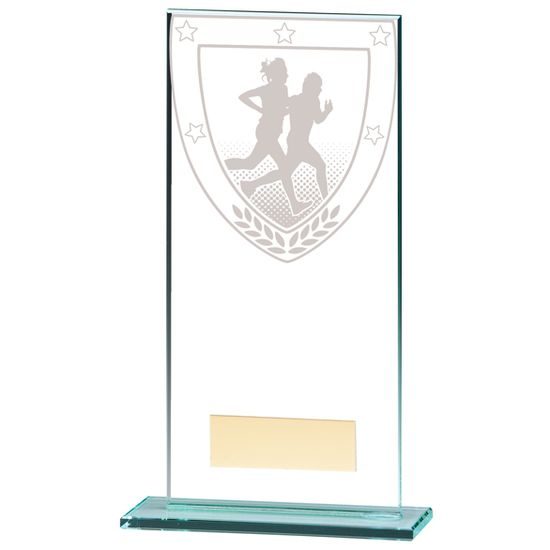 Millennium Jade Glass Running Trophy