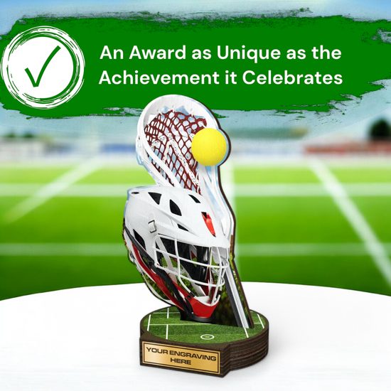 Grove Lacrosse Real Wood Trophy