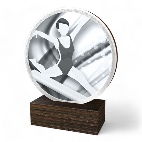 Holt Classic Female Gymnastics Wood Trophy