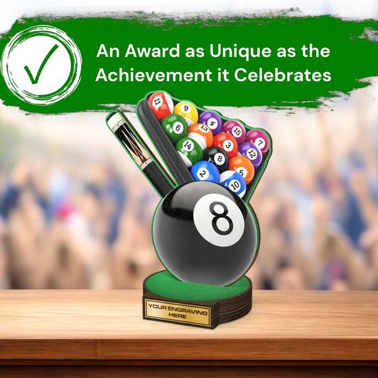 Grove Pool Real Wood Trophy