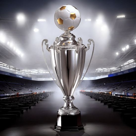 Gentile Silver Plated Football Cup