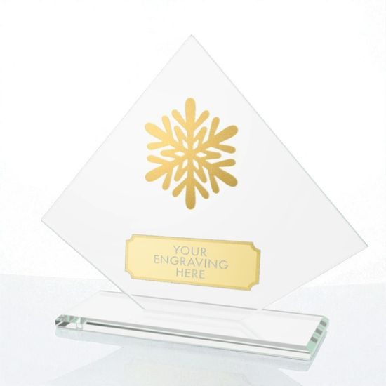 Vanguard Glass and Metal Fusion Snowflake Trophy