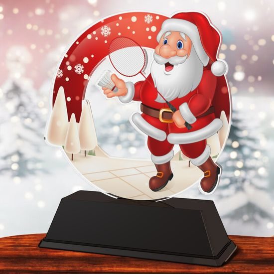 Santa Badminton Christmas Trophy